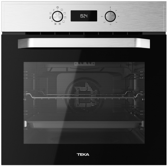 Horno multifunción Teka HCB 6539, 70 litros, 9 funciones, HydroClean PRO, Touch Control, mandos escamoteables, guía telescópica, clase A+, inox