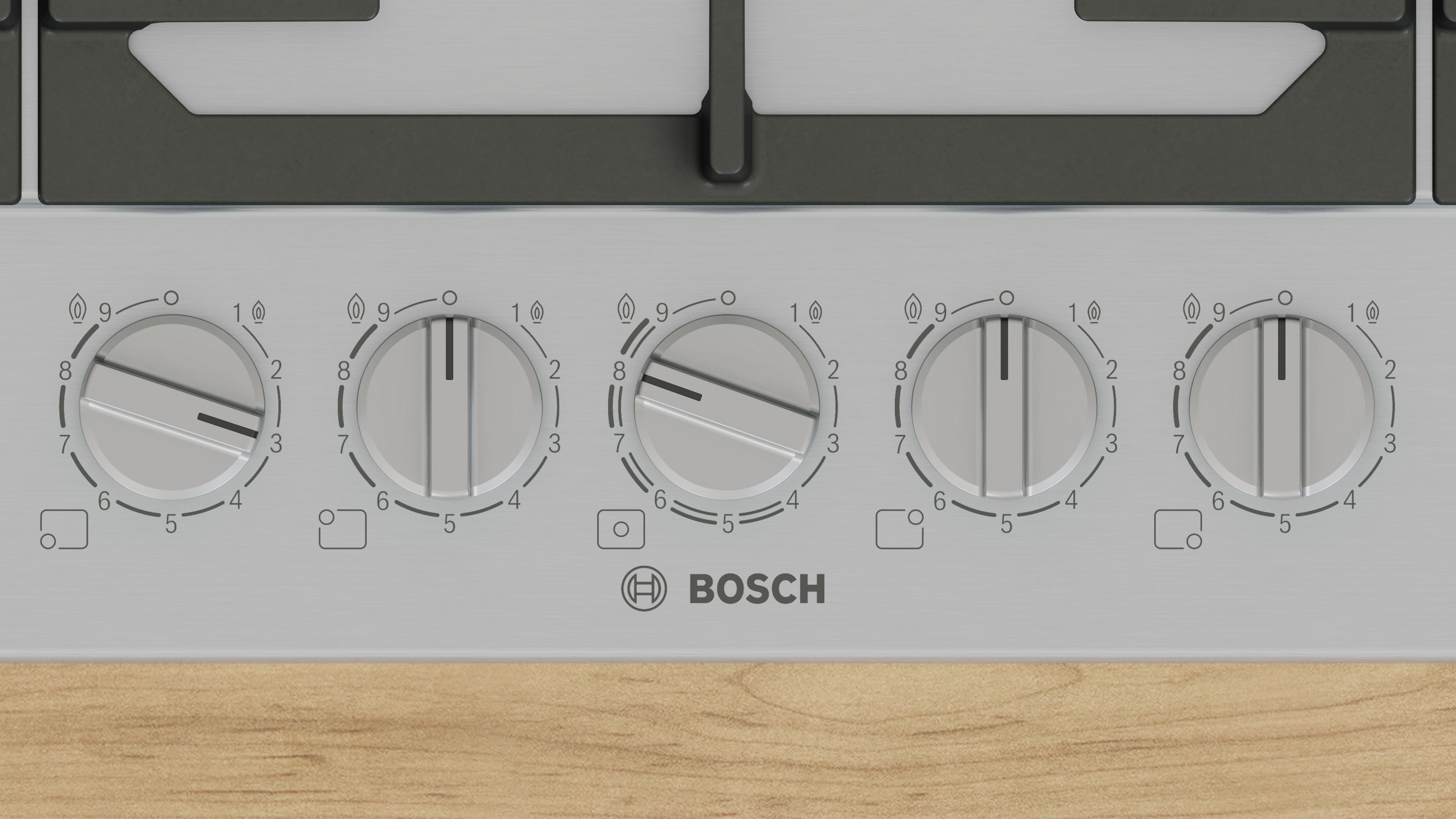 ENCIM. BOSCH PCR9A5I90 5F 90CM GAS NAT INOX