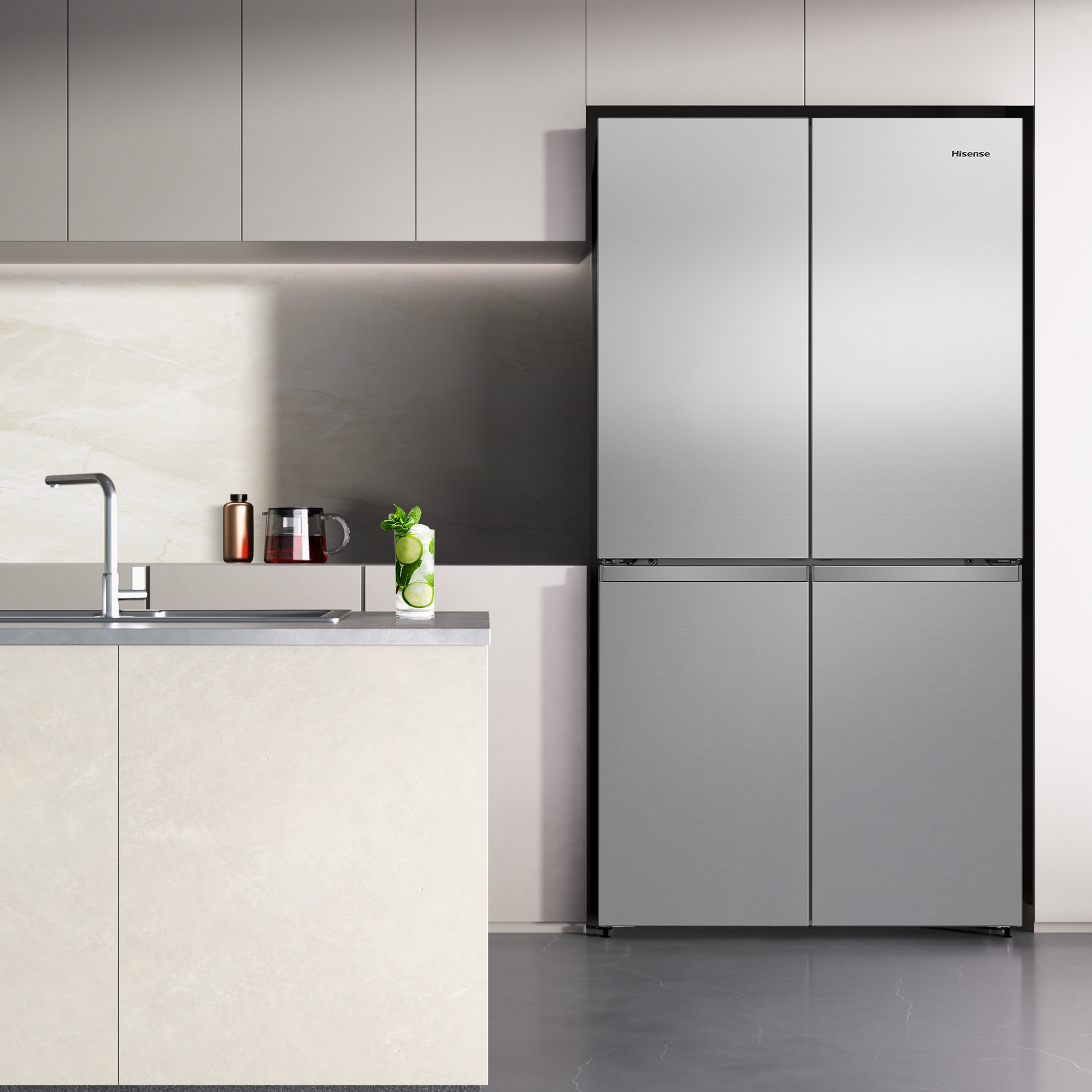 FRI. HISENSE RQ5P640SSSD 180x91 4P INOX