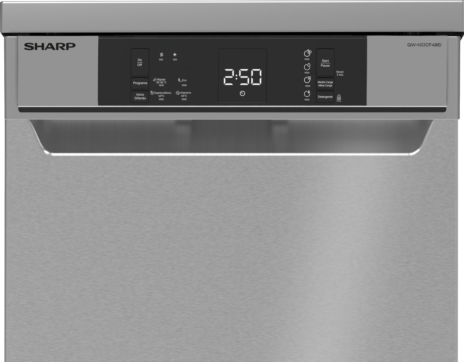 LVJ. SHARP QWNS1CF49EI 45CM INOX E
