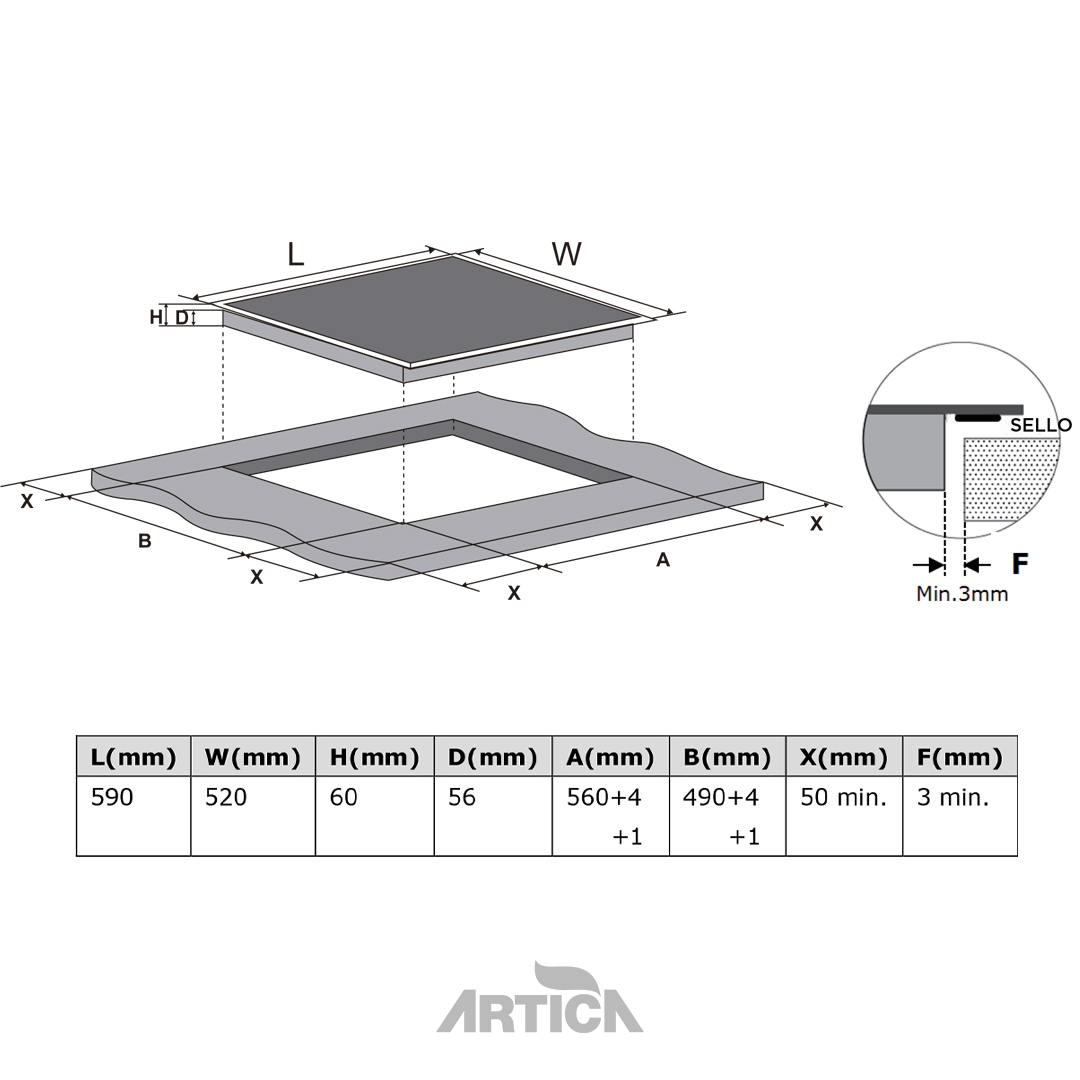 ENCIM. ARTICA AEI63223 3F IND 32cm 8000W BOOSTER
