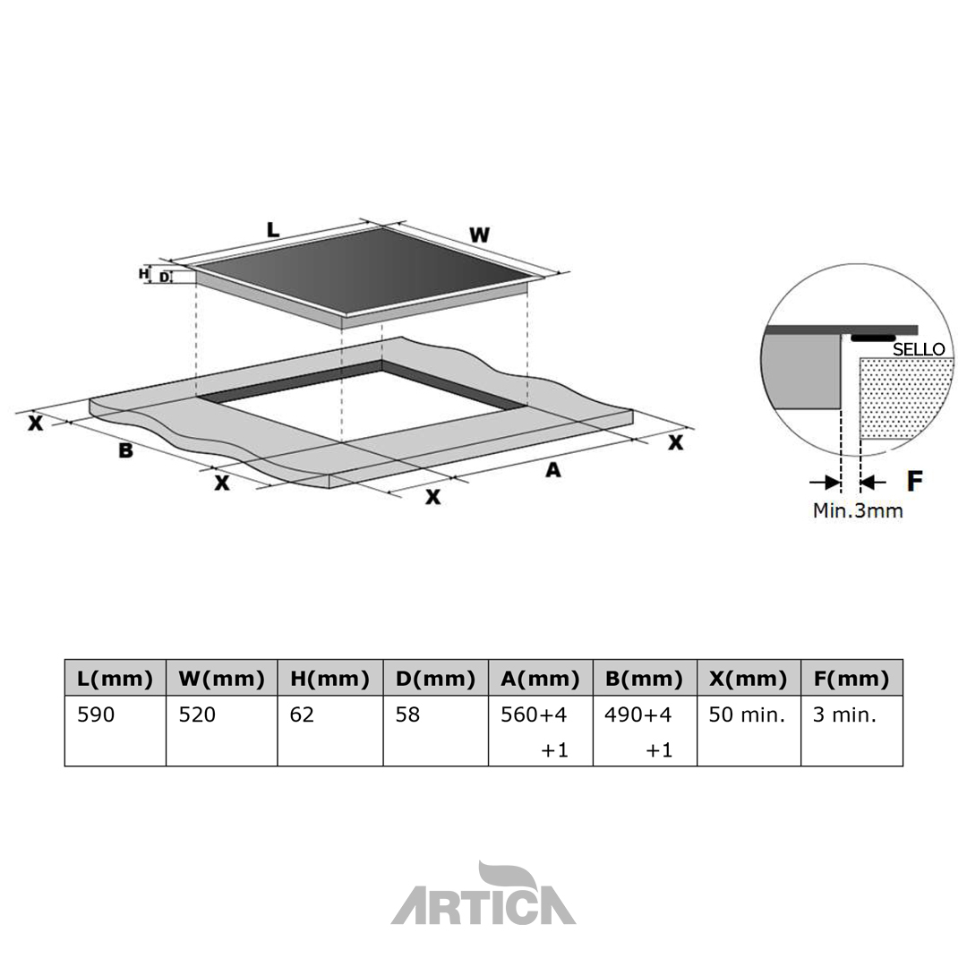 ENCIM. ARTICA AEI6024 4F IND 8100W BOOSTER