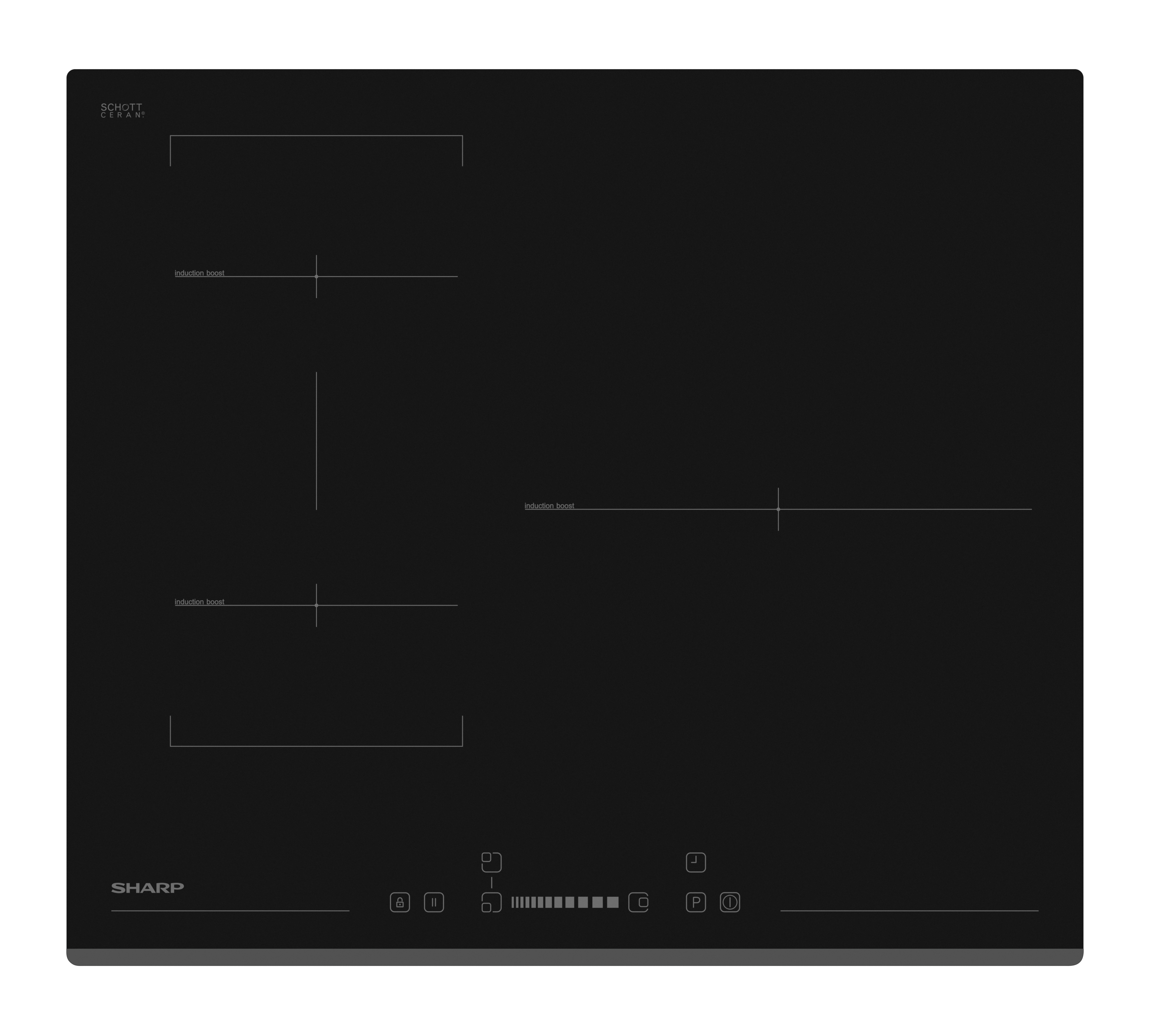 ENCIM. SHARP KH6I34BS00EU 3F SLIDER INDUCCION