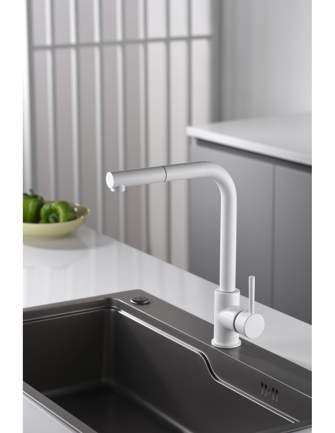 GRIFO IMEX GCE006BL MALTA BLANCO MATE