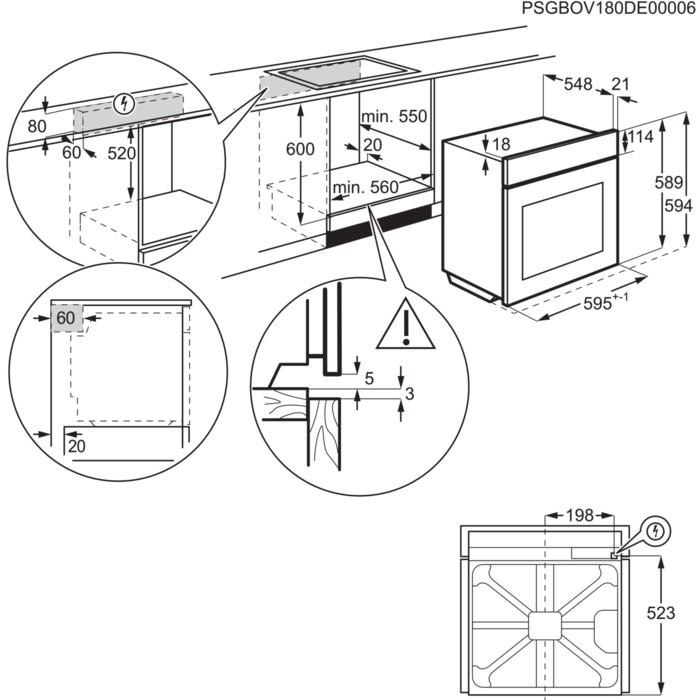 228526 HORNO AEG BSE577321M PIROL A+ VAPOR