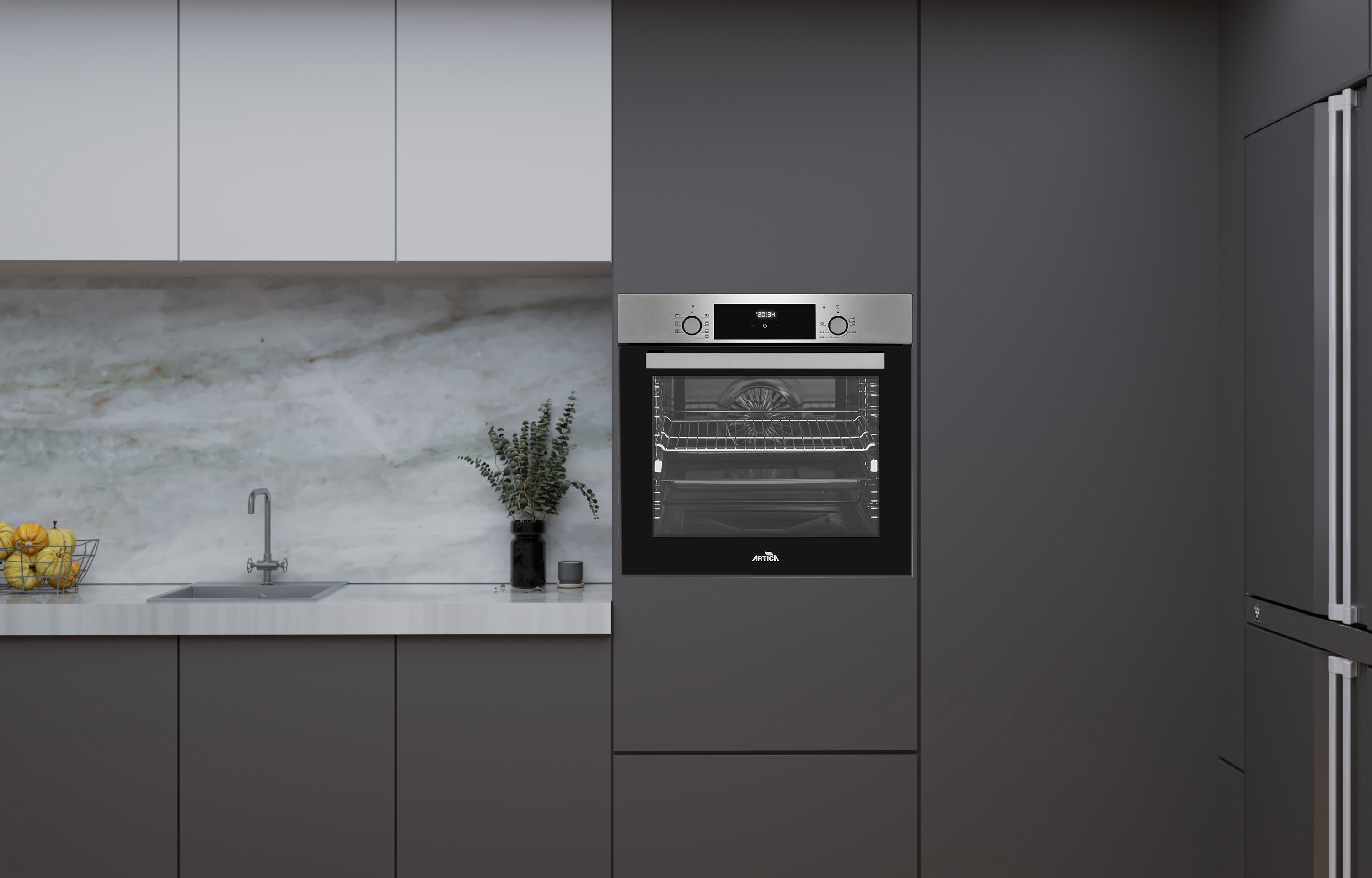 HORNO ARTICA AHB82081X MF 80L GT DISPLAY ME