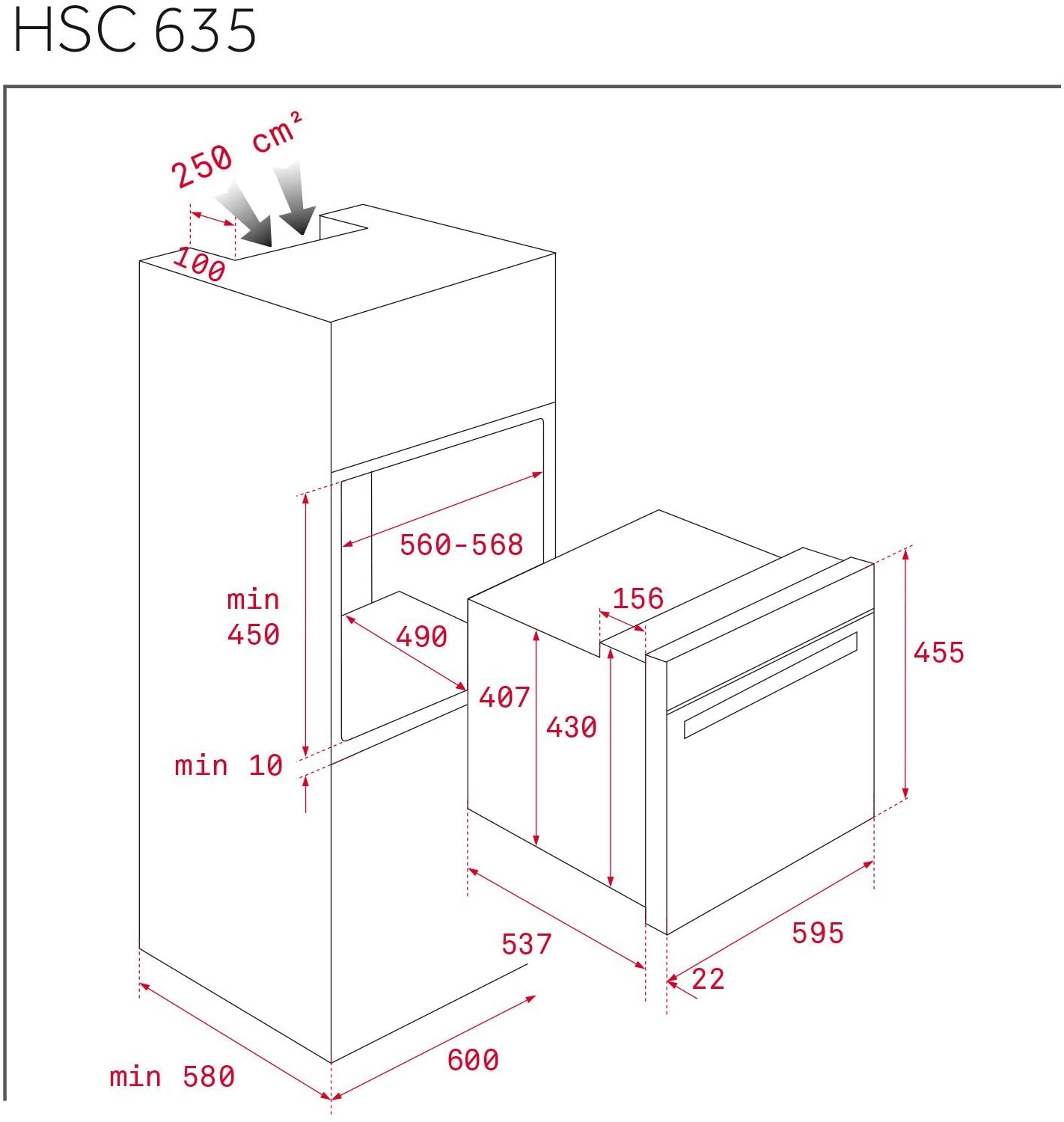 219100 HORNO TEKA HSC635 INOX GT COMPACTO 41531030