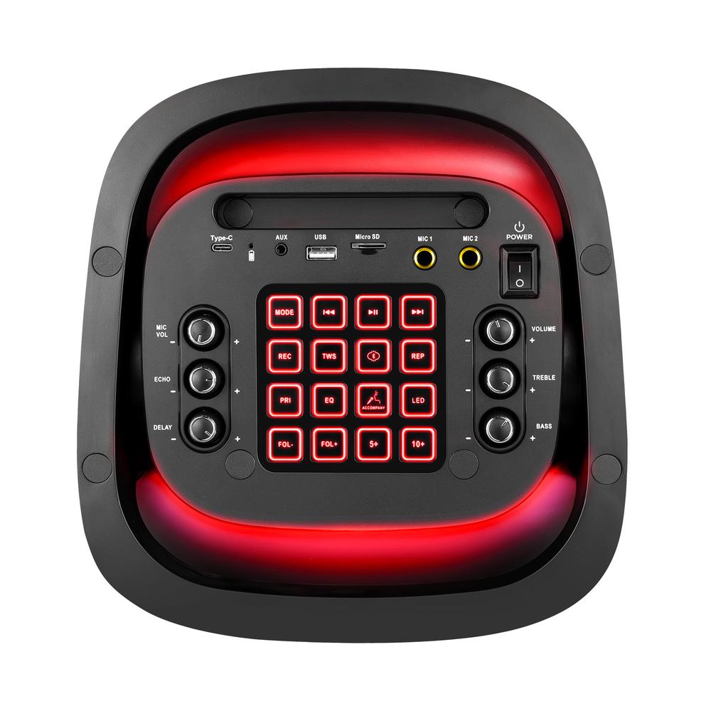 ALTAVOZ PHOENIX RUMBLEBOSS 80W BATERIA 2 MICROS