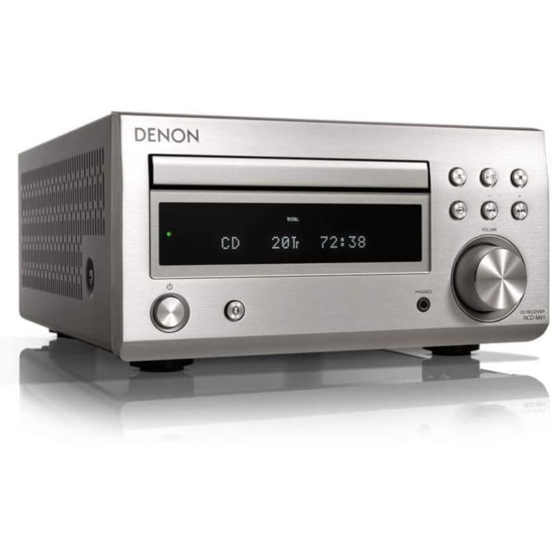 CADENA DENON D-M41 BLUETOOTH 30W SILVER/CHERRY