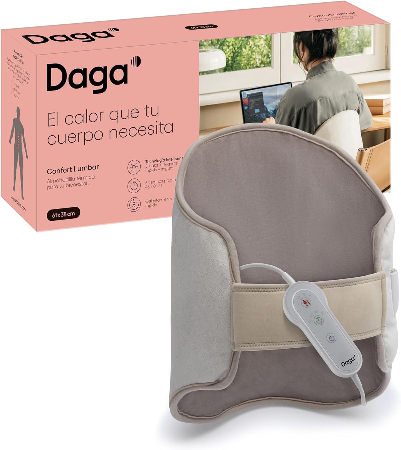 Daga – Almohadilla térmica Daga confort lumbar.