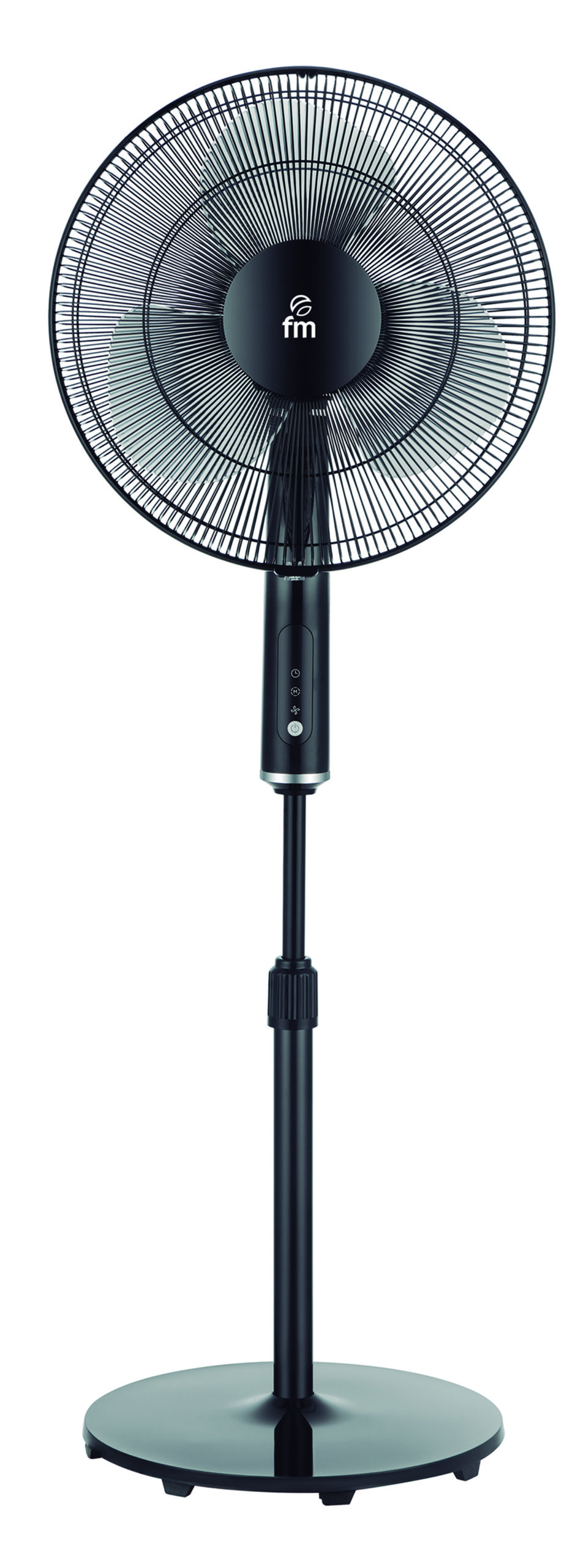Ventilador de pie Fm P420, 40 cm, 40W, con mando a distancia, negro