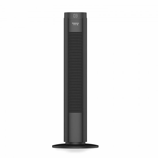 Ventilador de torre Taurus BABEL DIGITAL, 76 cm, 50W, con mando a distancia, 3 modos, 4 velocidades, temporizador, negro