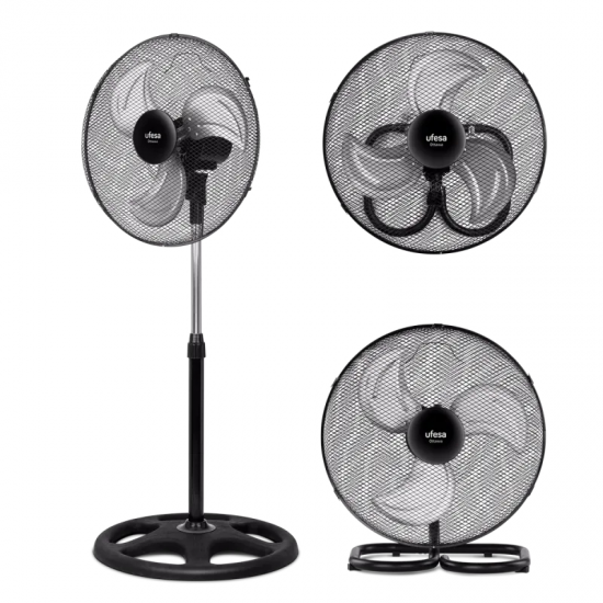 Ufesa – Ventilador de pie Ufesa metálico Ottawa 3 en 1.