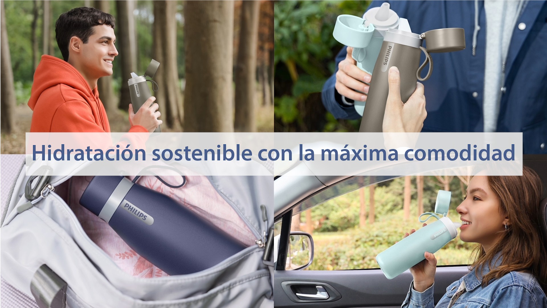 BOTELLA TERMO PHILIPS AWP2662LP/24 COLOR ROSA