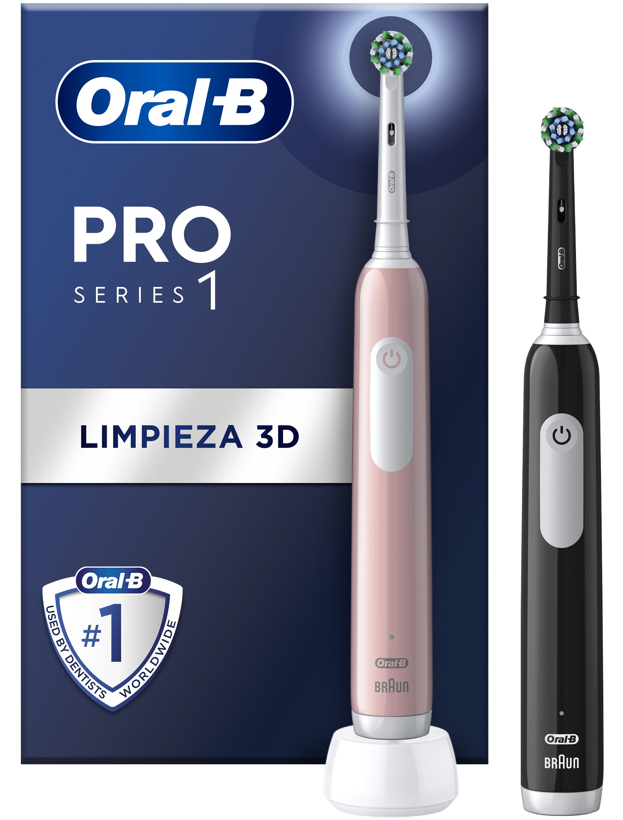 DENTAL ORALB PRO1 DUO ROSA/NEGRO 2XEB50RX