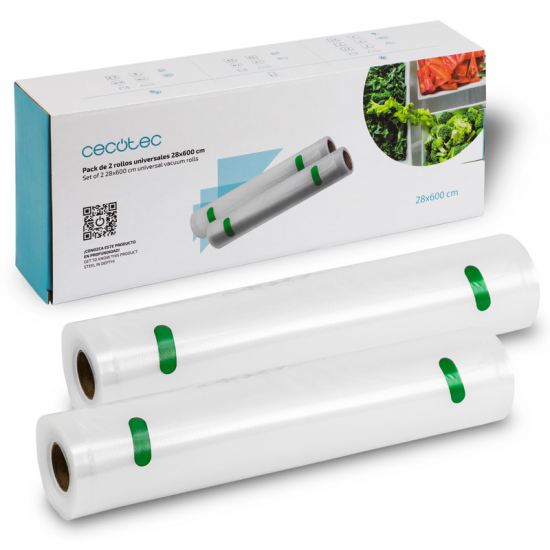 BOLSA ENVASADORA CECOTEC 04072 ROLLO 2UDS 28x6