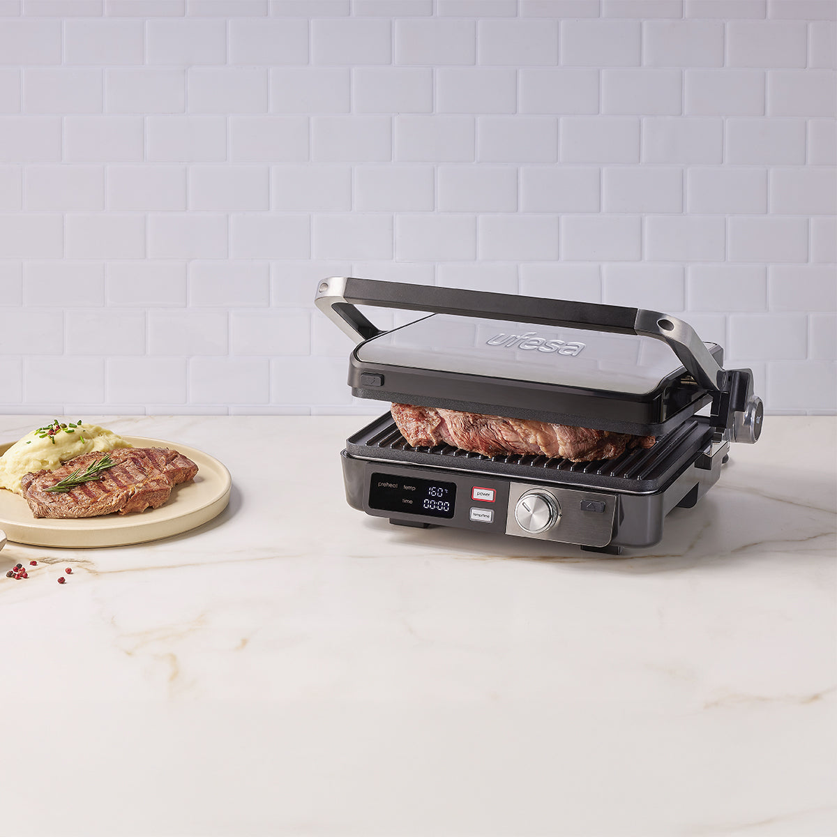 GRILL UFESA K2 2000W LCD 29X23 RESIS.INTEGRADA DES