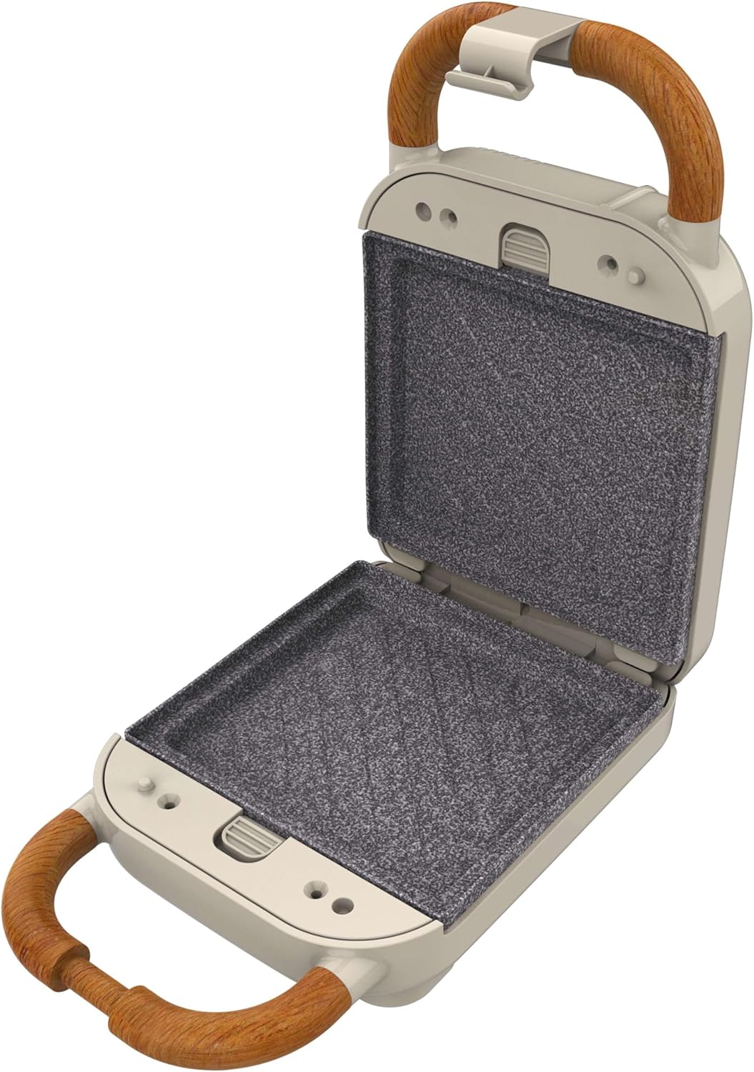 SANDWICH. CECOTEC ROCK'NTOAST RETRO ONE BEIGE 3 PL