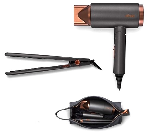 SECADOR UFESA MY GLAMOUR SET + PLANCHA PELO