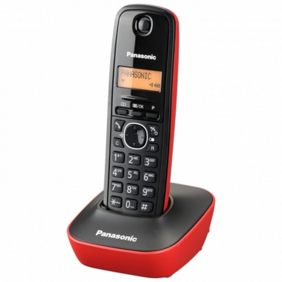 TELEFONO DECT PANASONIC KX-TG1611SPR ROJO