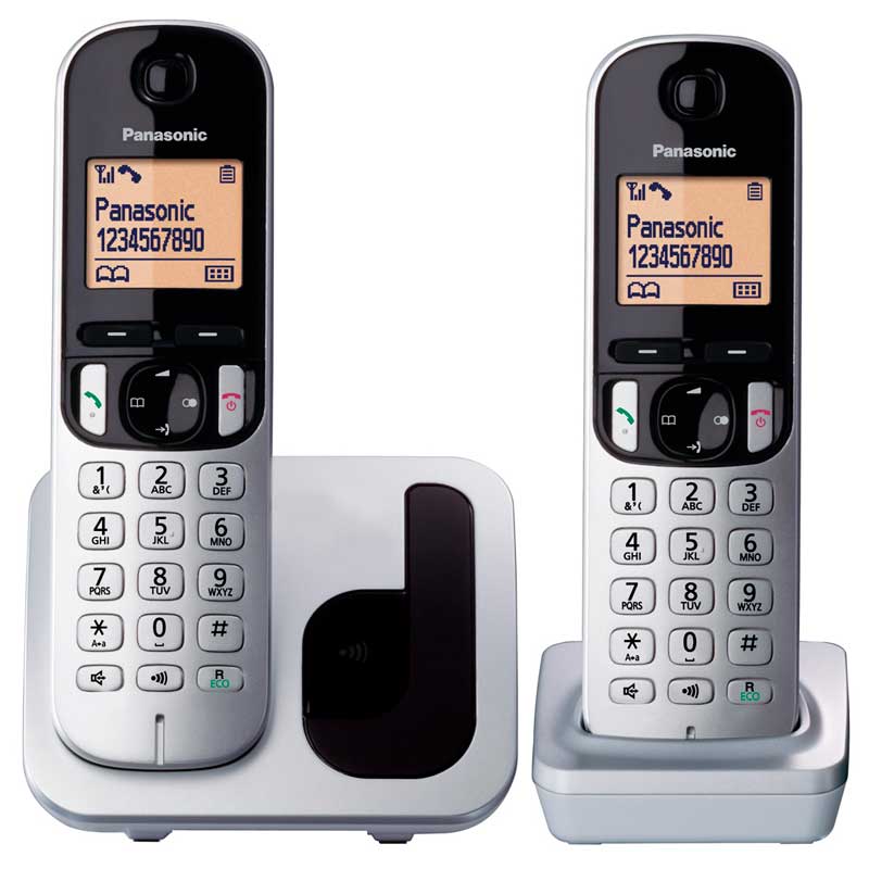 TELEFONO DECT PANASONIC KX-TGC212SPS DUO SILVER