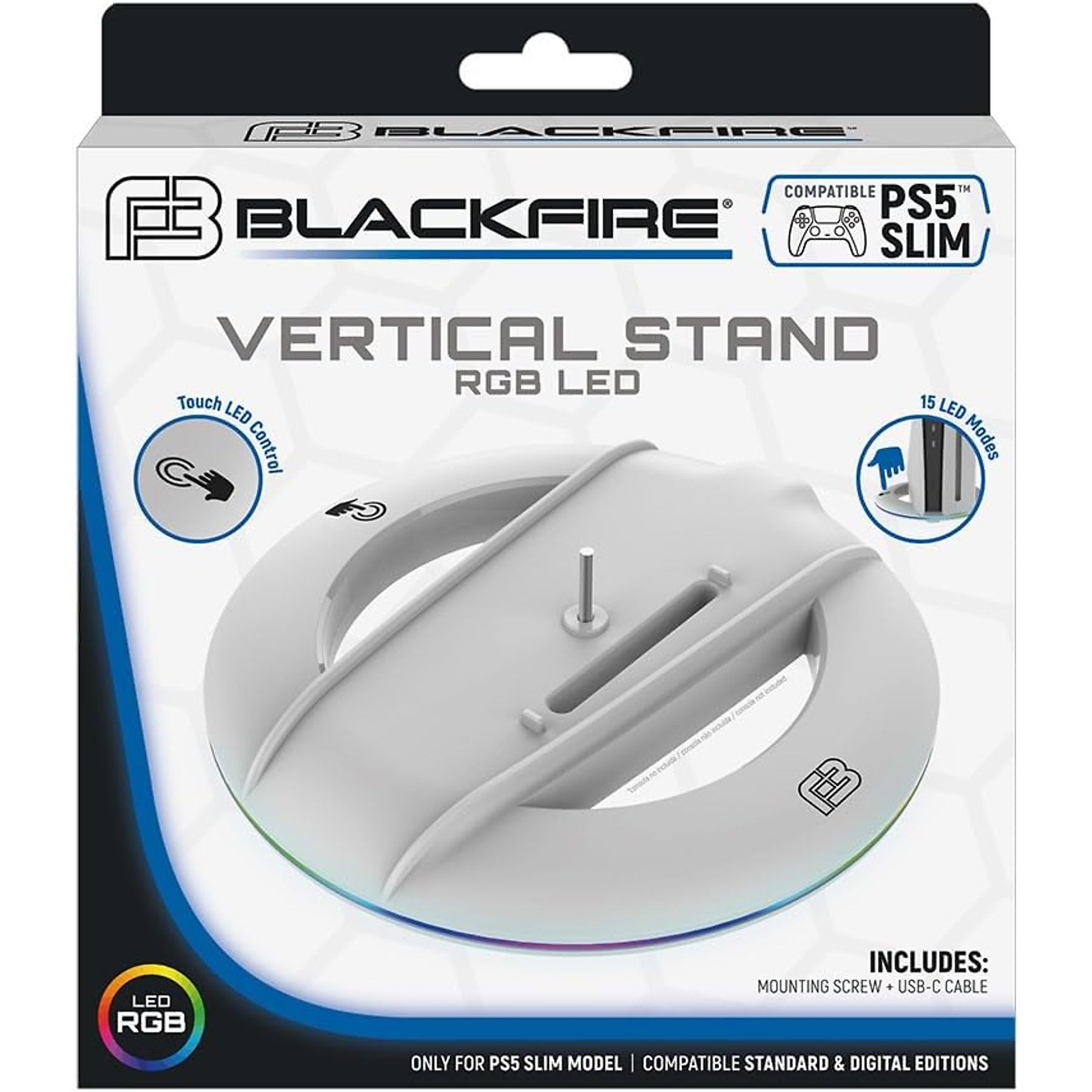 SOPORTE VERTICAL BLACKFIRE PS5 SLIM RGB LED
