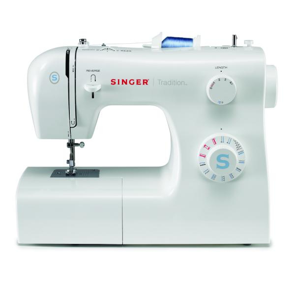 Máquina de coser mecánica Singer Tradition 2259, 19 puntadas esenciales, ojal automático 4 tiempos, brazo libre, blanco