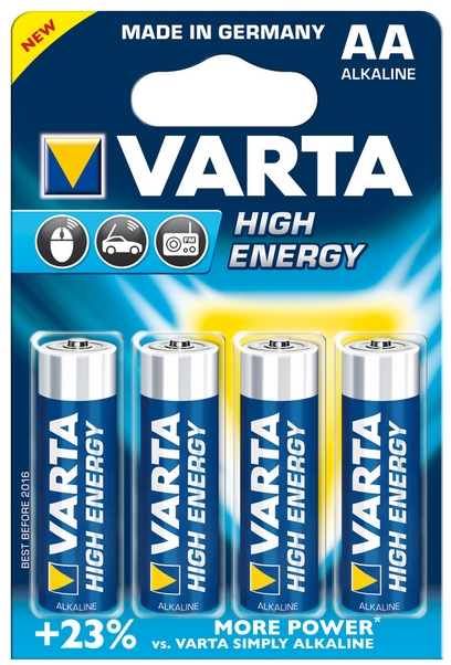 PILA VARTA LR06 AA ALC. LONG POWER 1 BLISTER