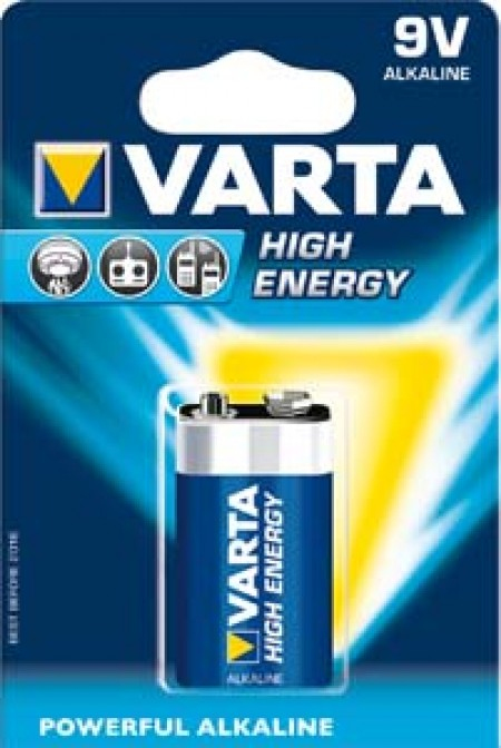 PILA VARTA 6LR61 6LP3146 ALC. HIGH ENERG 9V 1 BLIS
