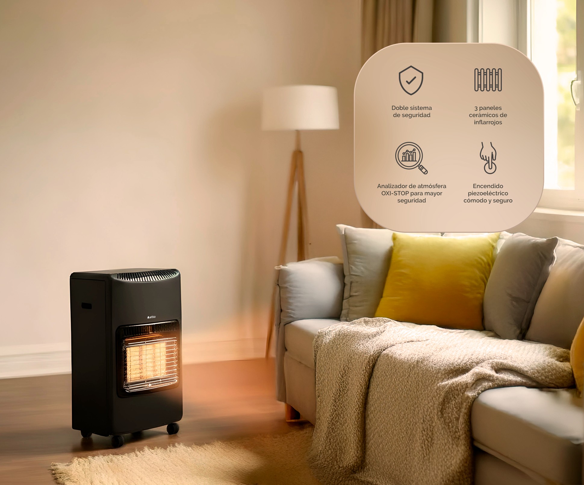 ESTUFA GAS ARTICA AEI4200 INFRARROJOS