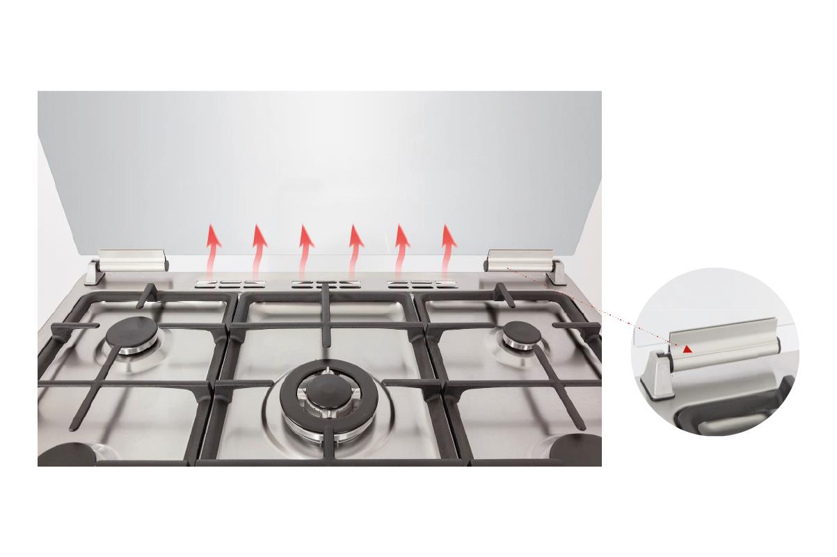 COCI. ARTICA AKF9060X INOX 90x60 5F WOK
