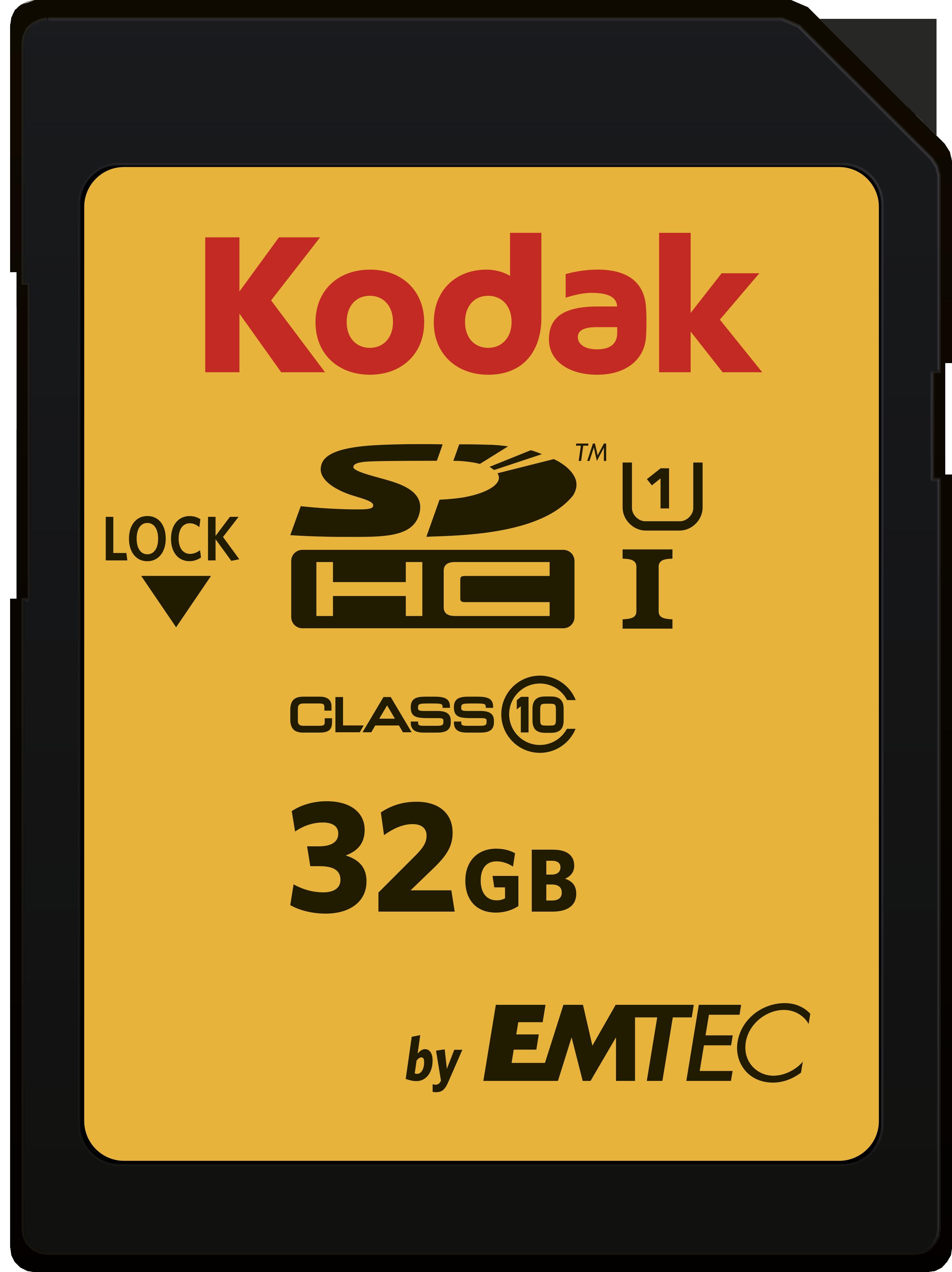 Tarjeta de memoria SD Kodak 32GB UHS-I U1 V10