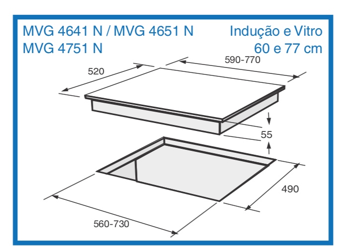ENCIM. MEIRELES MV1613 3F 60CM VITRO
