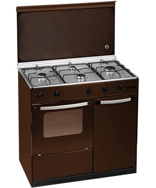 COCINA C/PORT TENSAI COC94PBBT MARRON,4ZONAS,HORNO