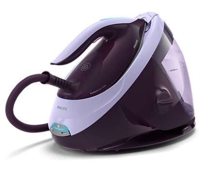 Centro de planchado Philips PSG7050/30, presión 8 bar, capacidad 1.8 litros, 2100W, golpe vapor 600 gr/min, vapor continuo 120 gr/min, violeta
