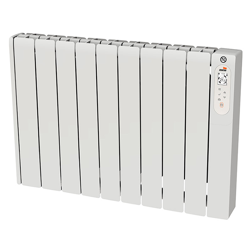 Radiador eléctrico Cointra COSMOS WiFi 1500, emisor fluido de 1500W, 9 elementos, WiFi, programable, Alexa, display, blanco