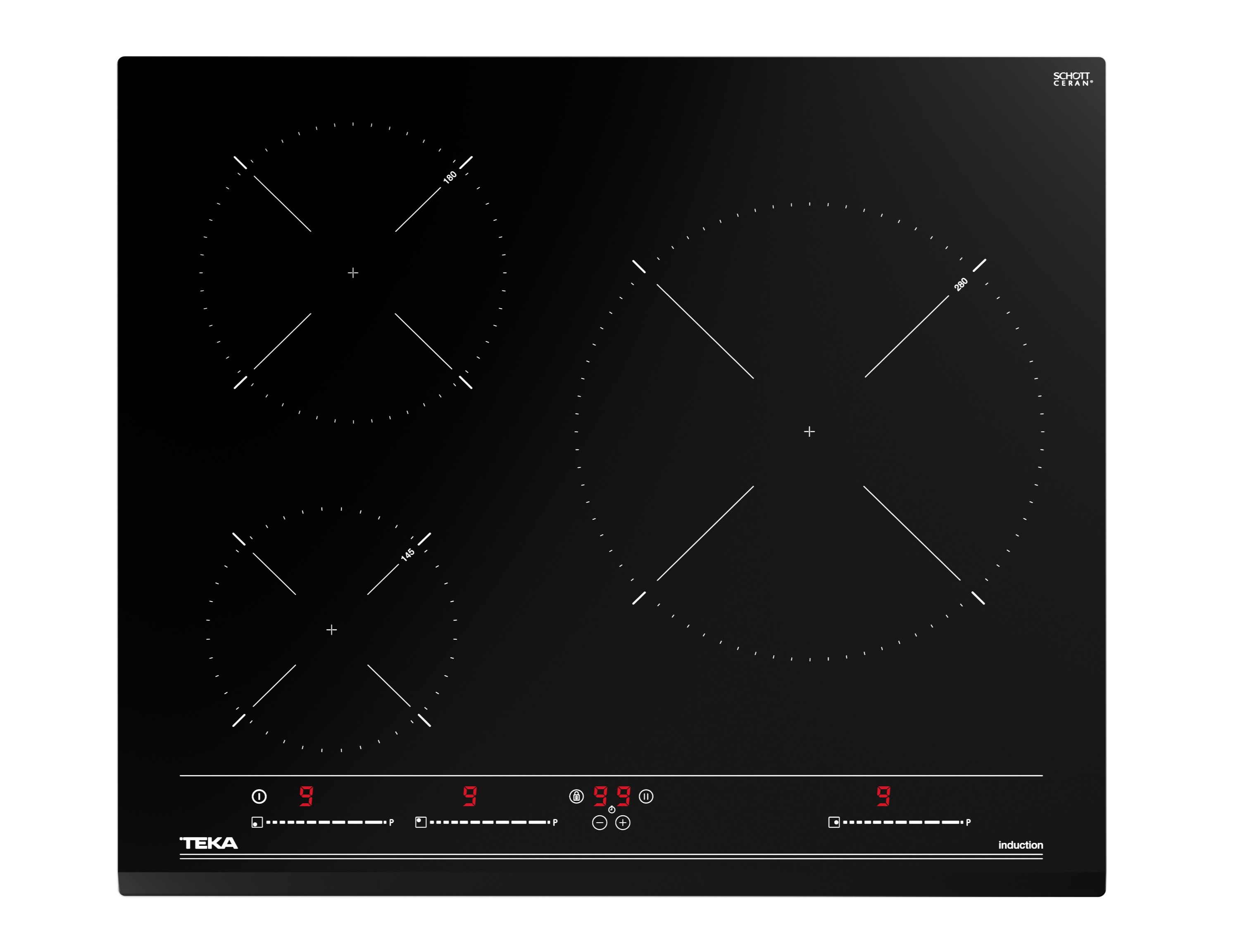 ENCIMERA TEKA IZC63019 INDUCCION, CRISTAL REDONDEA