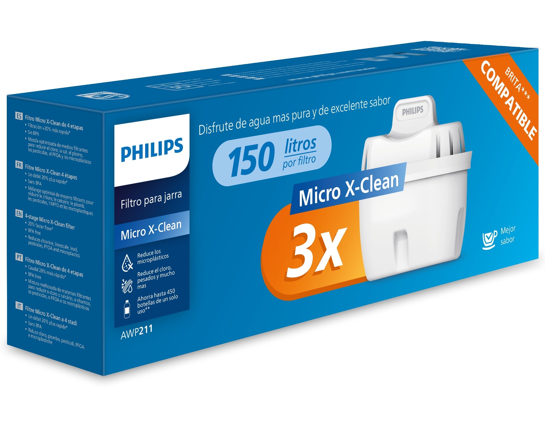RECAMBIO JARRA PHILIPS AWP211/24  PACK3 MICRCLEA X