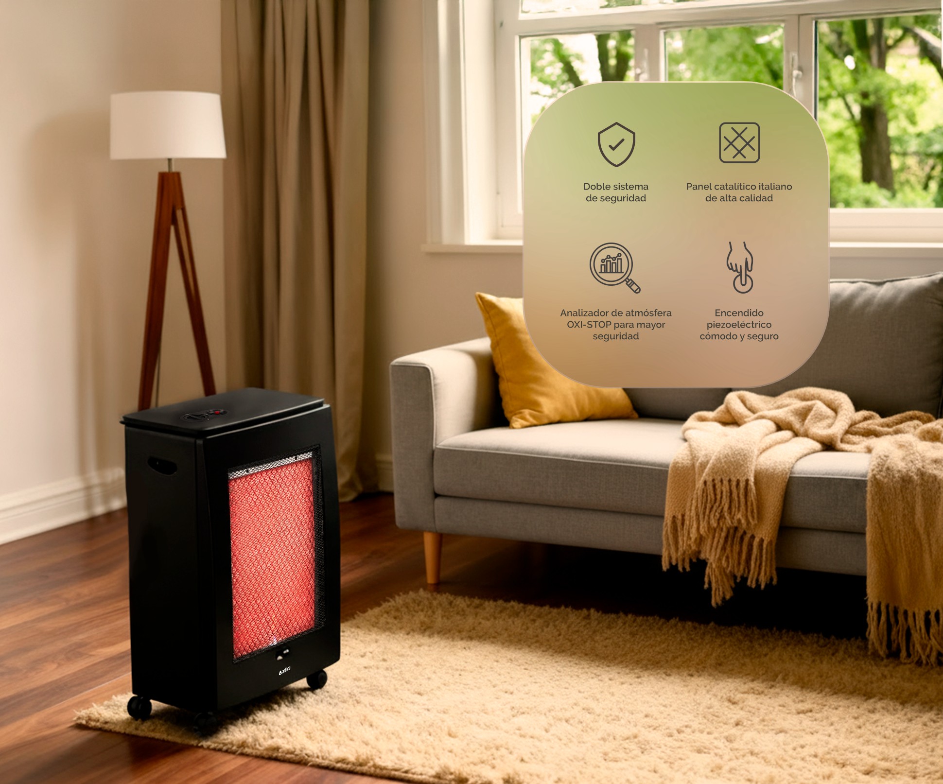 ESTUFA GAS ARTICA AEC3200 CATALITICA 3200KW