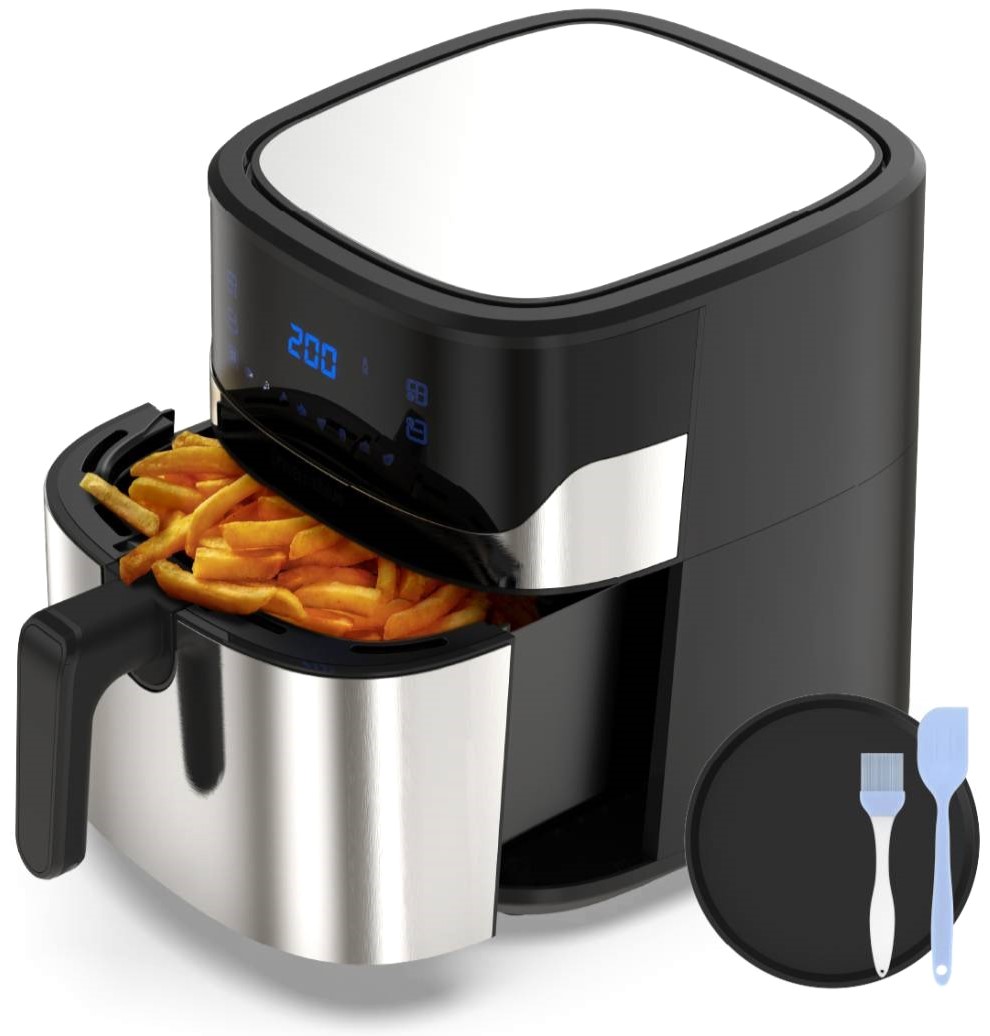 FREIDORA AIRE U.BLUE 6006 NEG/INOX DIGITAL 6L