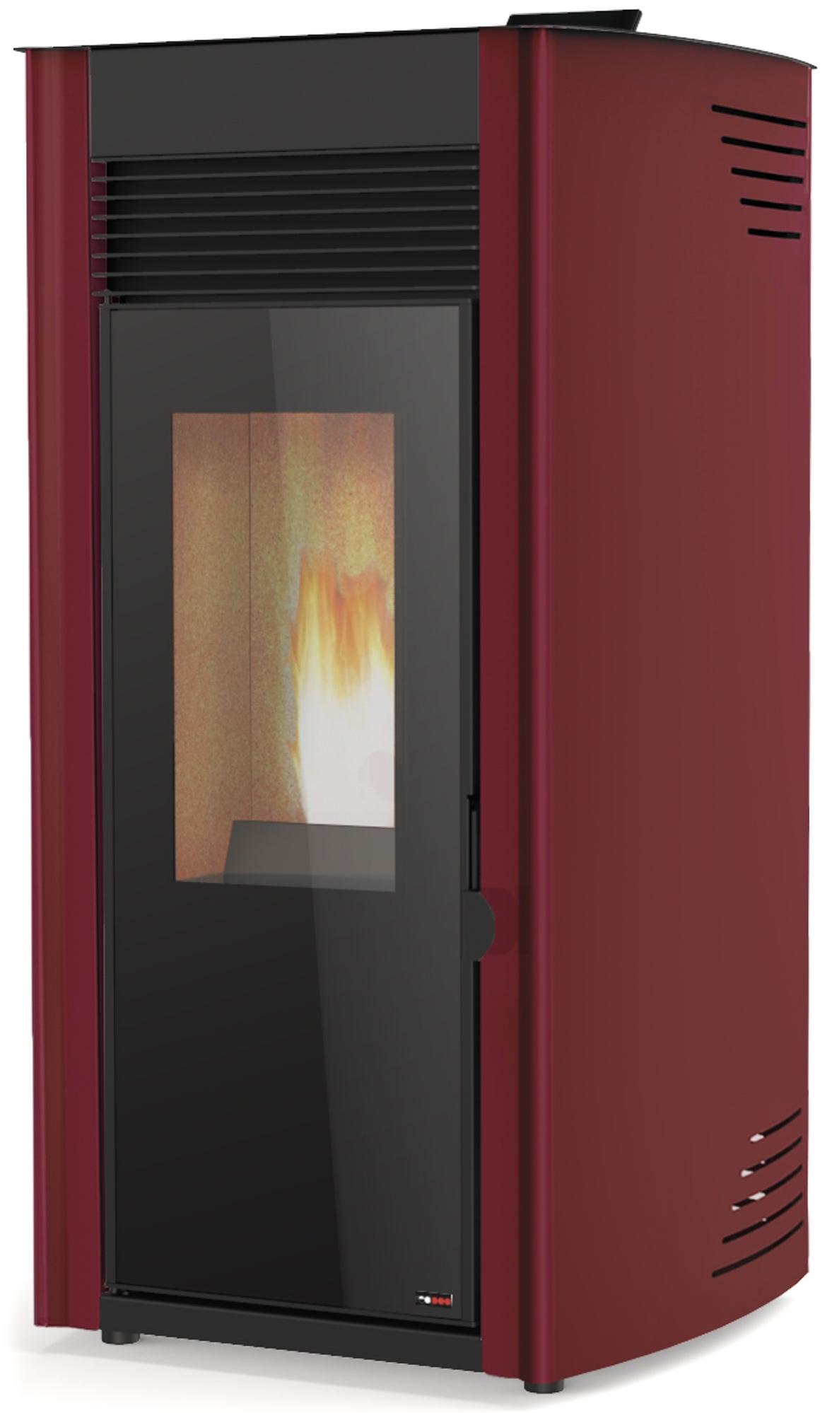 ESTUFA A PELLET RED POD FIRST 12KW BORDEAUX (CANAL