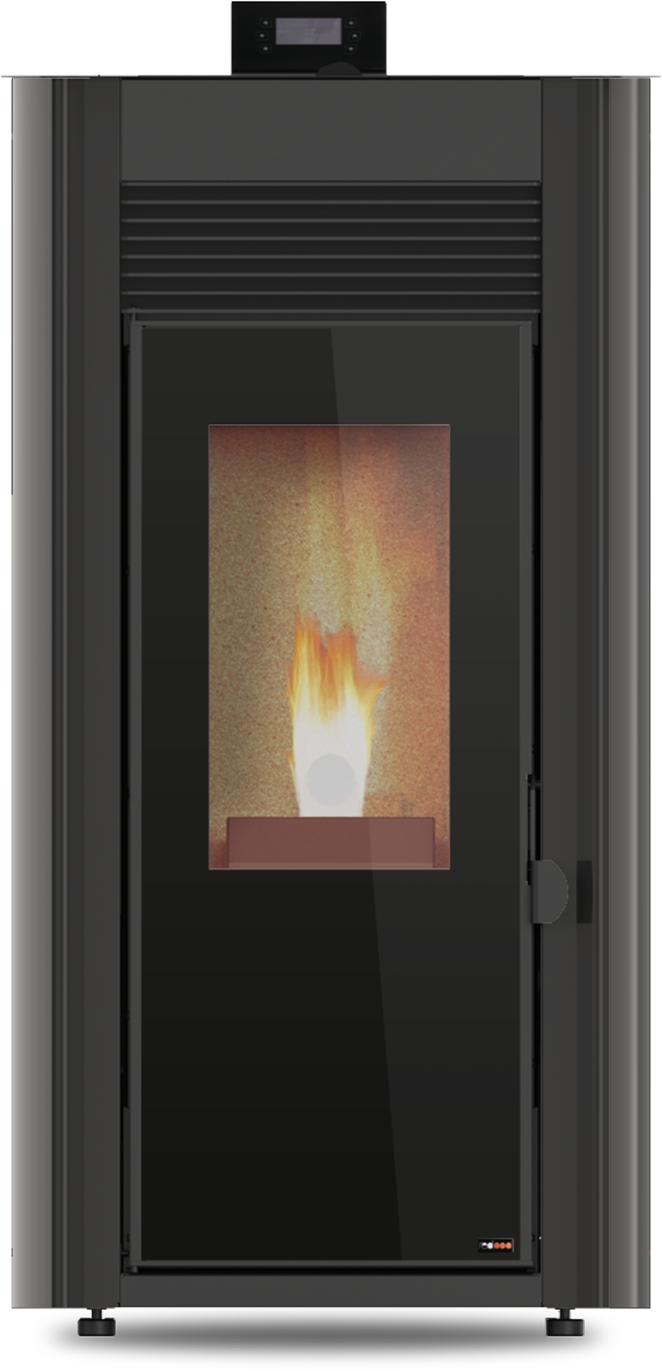 ESTUFA A PELLET RED POD FIRST 12KW BLACK (CANALIZA