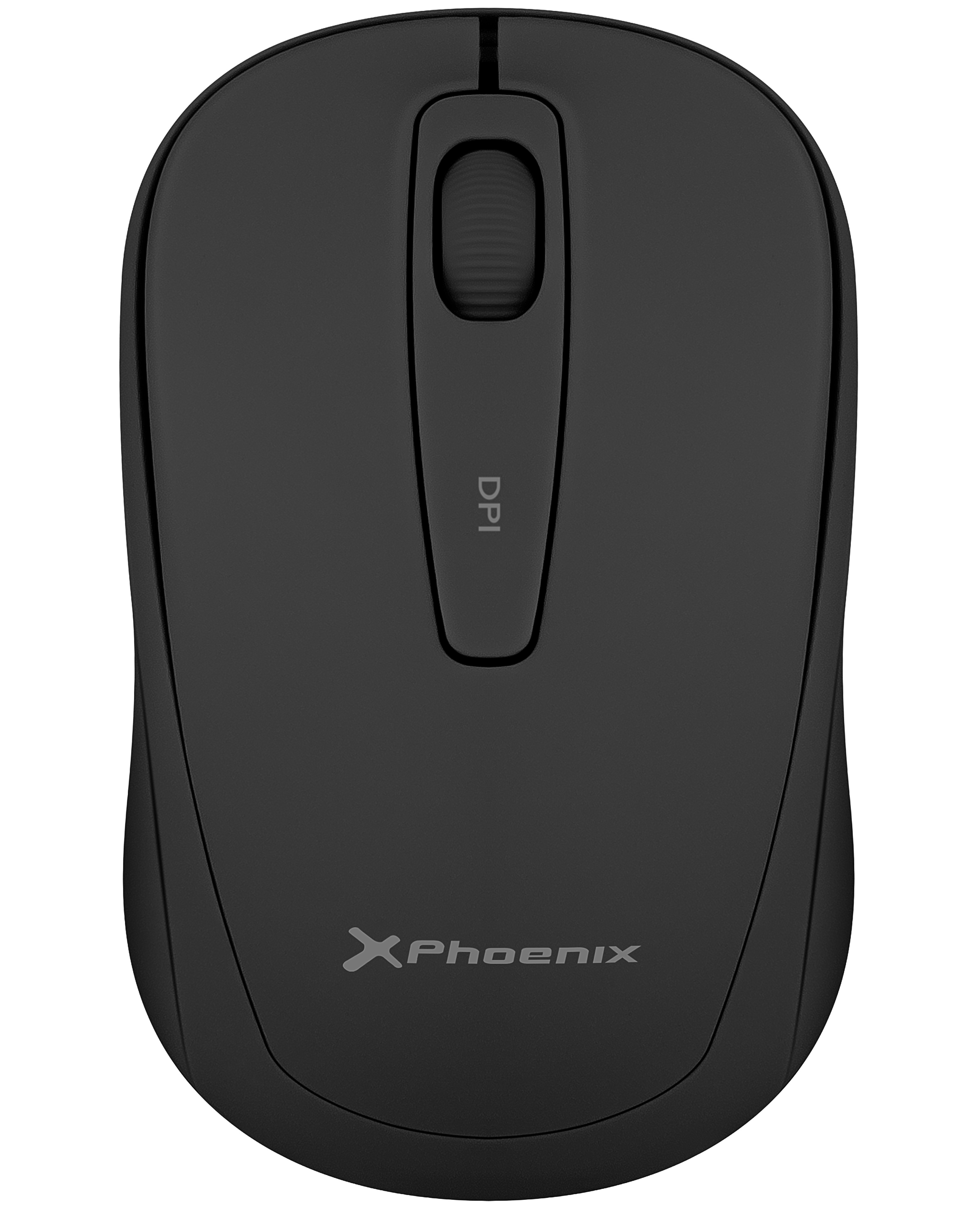 RATON PHOENIX M250 1600 DPI RGB 2.4 GHZ USB NEGRO