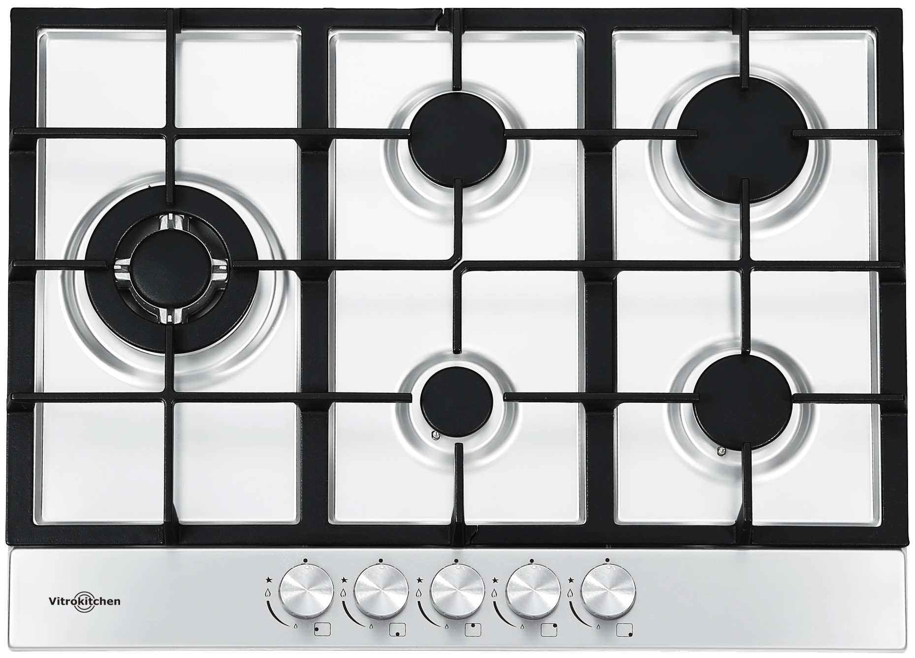 ENCIM. VITROKITCHEN EN73IN 5F 70CM GAS NAT INOX