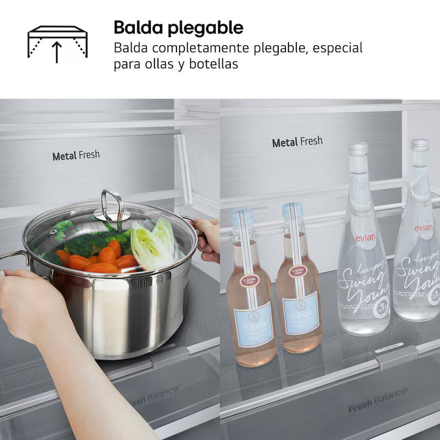 FRICOM. LG GBV7280BPY 203x60 METALFRESH INOX B