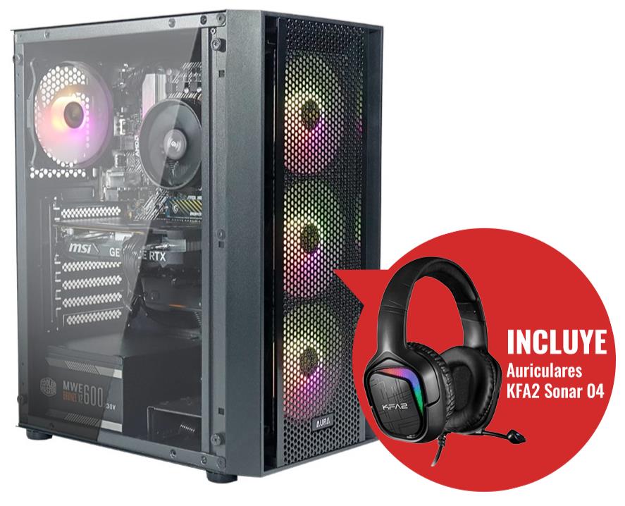 OR. COOLPC PUMA RYZEN 5 5500/16GB/500GB +AURICULAR