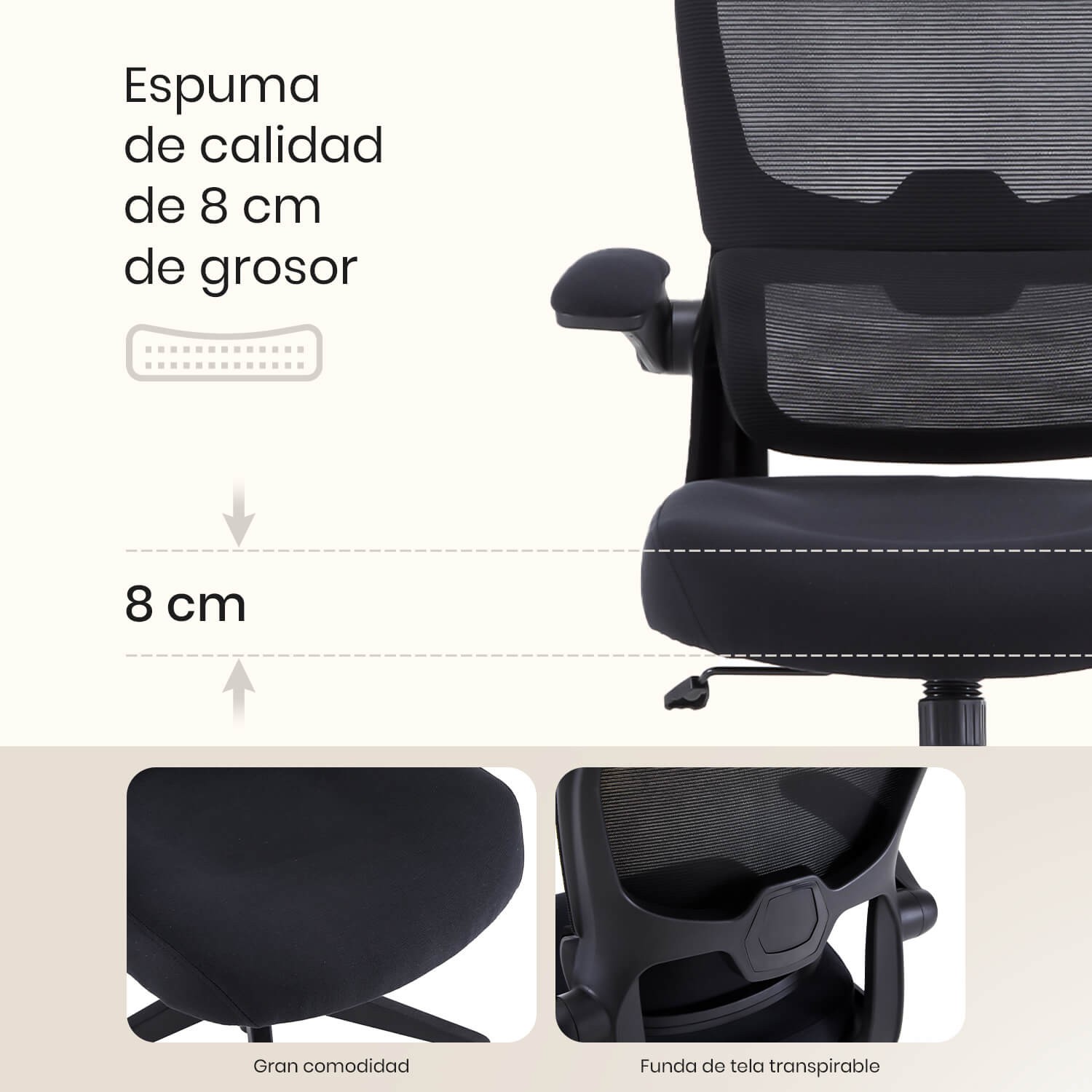 SILLA DE OFICINA WOXTER ERGO BLACK