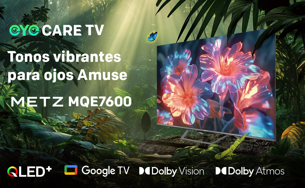 TV METZ 75" 75MQE7600Z UHD QLED GOOGLETV DOLBYATMO