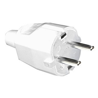 CLAVIJA SILVERELECTRO SCHUKO MACHO 4,8MM+TT LAT B