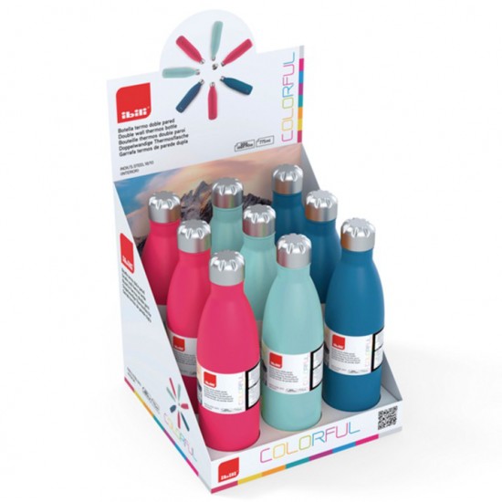 BOTELLA  IBILI 758475C TERMO COLORFUL 775-SURTIDO